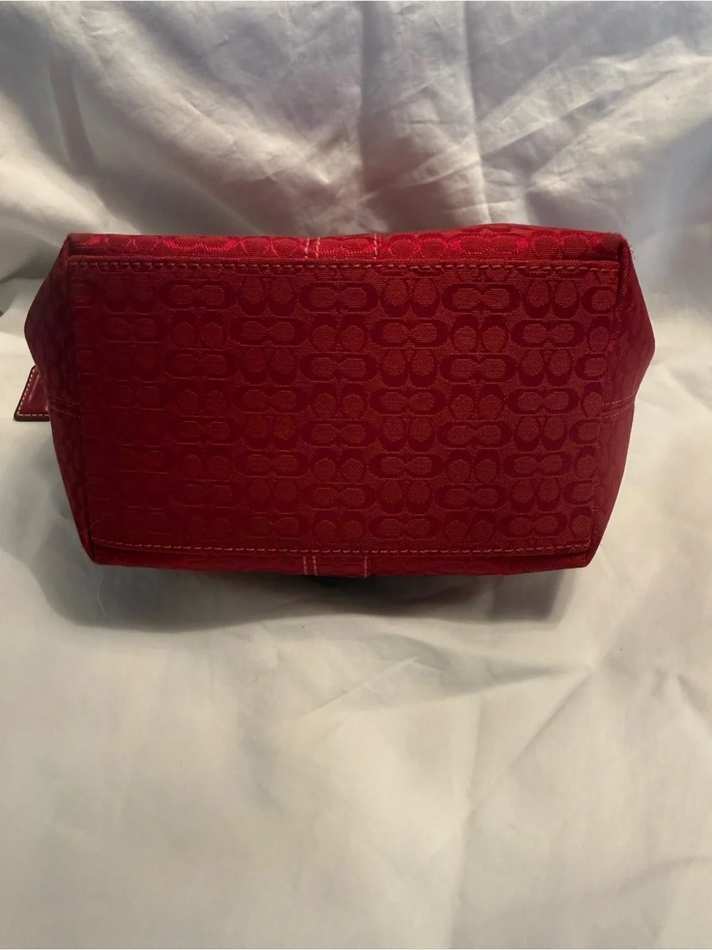 COACH Cherry Red Signature Soho Hobo Bag - Excellent Condition Y2K Vintage